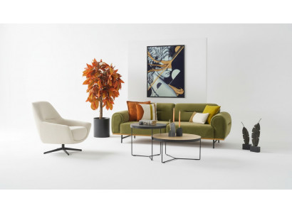 Moderne bankstel 3 + 1 zits Groen bankstel Design woonkamerset 2-delig