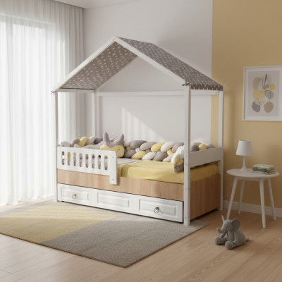 Bedframe Perfect kinderbed Kinderkamer Bedframes Light wood