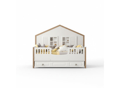 Perfecte kinderkamer bedframe Kindermeubels Licht hout Nieuwheid