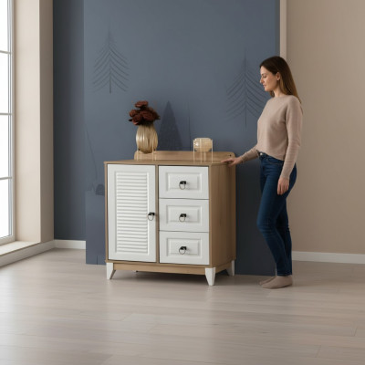 Perfecte kinderkast 94 cm luxe kinderkamer meubels Licht hout.