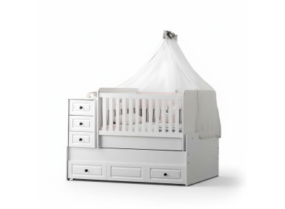 Luxe wit babybedje Stijlvol houten bed voor de kinderkamer nieuw