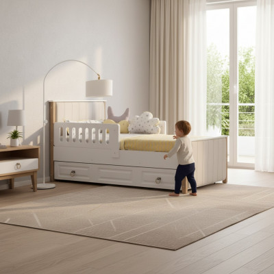 Bedframe kinderbed 200 cm bed kinderkamer bedframes wit hout