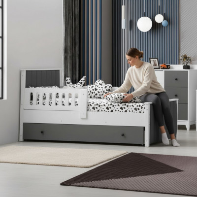 Kinderbed Bed Kinderkamer Kindermeubels Bedframe Wit hout