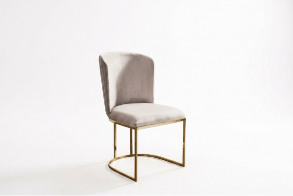 Stoel Eetkamerstoel Beige Keukenstoel Leunstoel Luxe Modern Noviteit