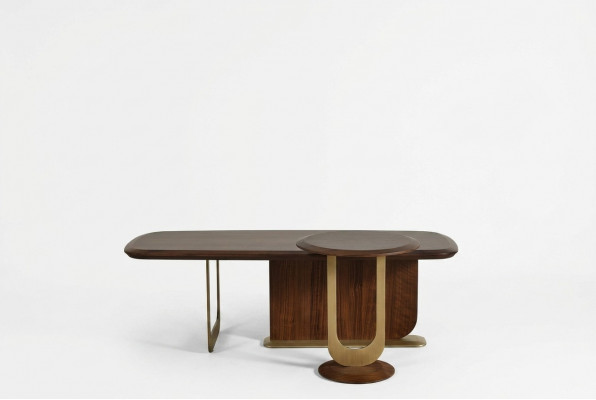 Salontafel en bijzettafel voor de woonkamer in moderne stijl.