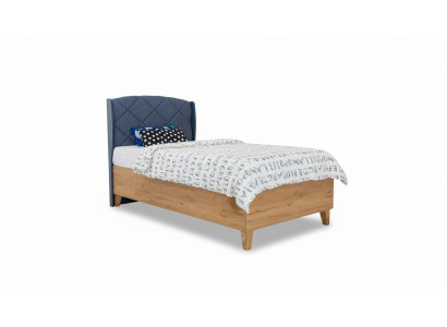Blau-Braunes Kinderzimmer Bett Luxuriöses Einzelbett Schlafzimmer Möbel