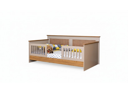 Luxuriöses Braunes Kinderbett Designer Funktionsbett Schlafzimmer Möbel