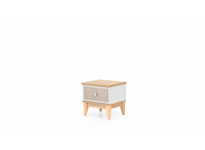 Weißer Nachttisch Luxuriöse Nachtkonsole Designer Schlafzimmer Möbel