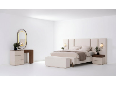 Slaapkamer Set Luxe Compleet Bed 2x Nachtkastje Kaptafel 4dlg Nieuw