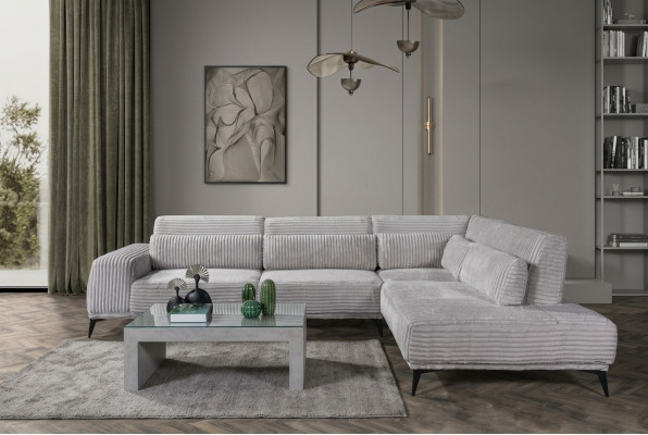 Stijlvolle hoekbank L-vorm Luxe woonkamer woonlandschap banken banken