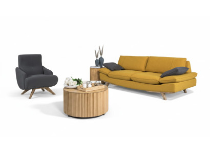 Stijlvolle woonkamerset designer 3-zits luxe bank fauteuil 2-delig