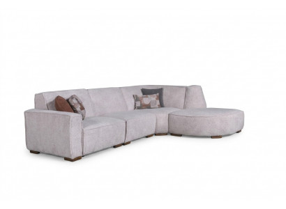 Exclusieve witte hoekbank L-vorm woonkamer designer bank moderne meubels