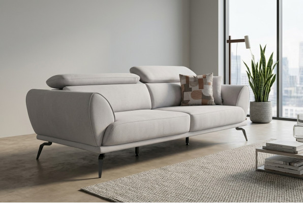 Witte woonkamer 3-zits designer luxe bank moderne zitmeubels nieuw