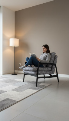 Grijze stoffen fauteuil woonkamer fauteuil moderne eenzitter nieuw