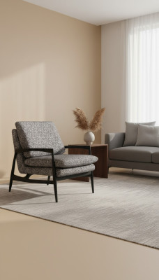 Grijze stoffen fauteuil woonkamer fauteuil moderne eenzitter nieuw