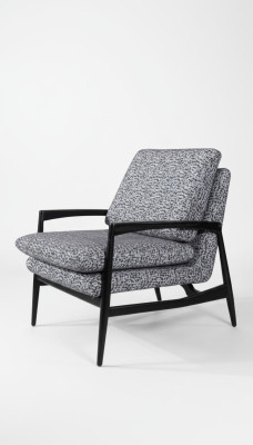 Grijze stoffen fauteuil woonkamer fauteuil moderne eenzitter nieuw