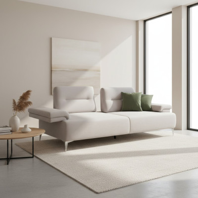 Heldere beige bank ontwerper 3-zits woonkamer Edle banken Moderne banken