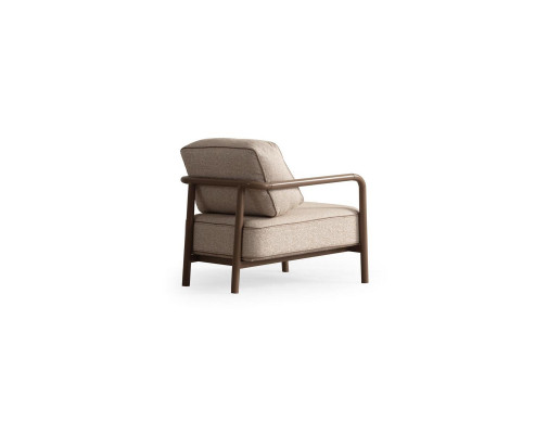 Moderne beige fauteuil eenzitter design woonkamer leunstoel