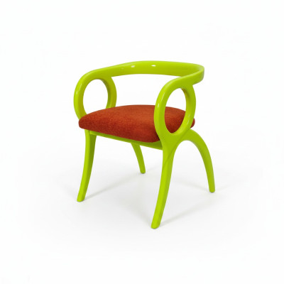 Groene designer fauteuil eetkamer Luxe fauteuil