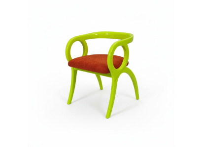 Groene designer fauteuil eetkamer Luxe fauteuil