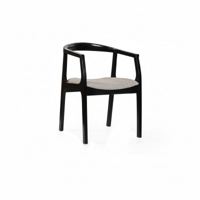 Zwarte beige eetkamerstoel eetkamerstoelen ontwerper fauteuils