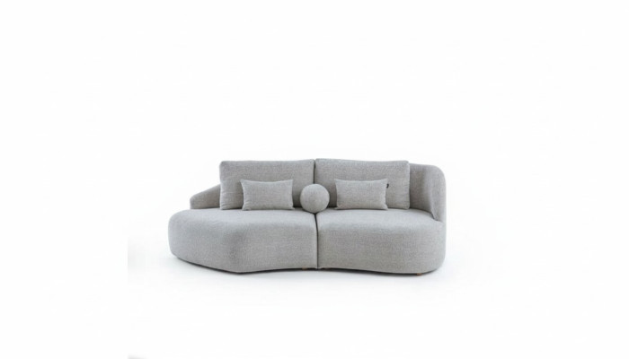 Moderne lichtgrijze 3-zits woonkamer driepersoons luxe bankstellen sofa's