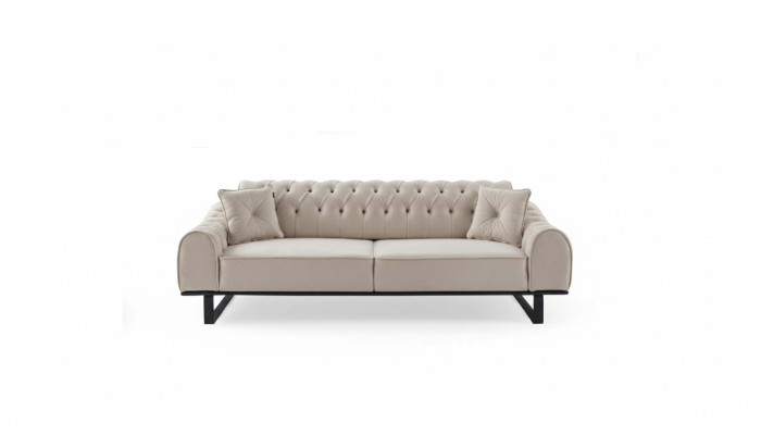 Exclusieve beige 3-zits woonkamer bankstellen Designer luxe banken Nieuw