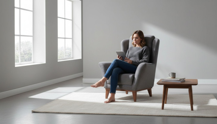 Kussen Fauteuil Designer Woonkamer Armstoel Textiel 1-Zits
