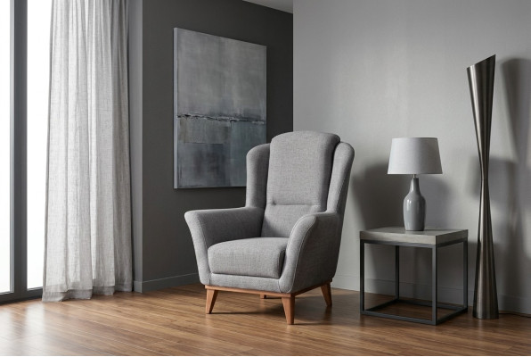 Kussen Fauteuil Designer Woonkamer Armstoel Textiel 1-Zits