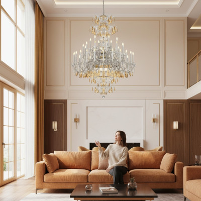 Lamp Kroonluchter Ontwerper Exclusieve Hanglamp Woonkamer Stijl