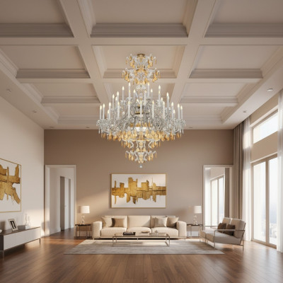Lamp Kroonluchter Ontwerper Exclusieve Hanglamp Woonkamer Stijl