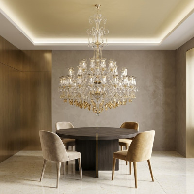 Stijlvolle kroonluchter woonkamer kristallen kroonluchter designer hanglamp.