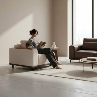 Beige modulair bankstel Ontwerp hoekbanken L-vorm Banken Woonkamer meubels Nieuw