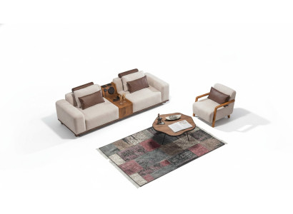 Beige Exclusieve 2-zitsbank Woonkamerbank Moderne tweezits