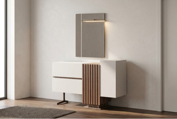 Moderne kaptafel grijs Slaapkamermeubels Kaptafel met spiegel