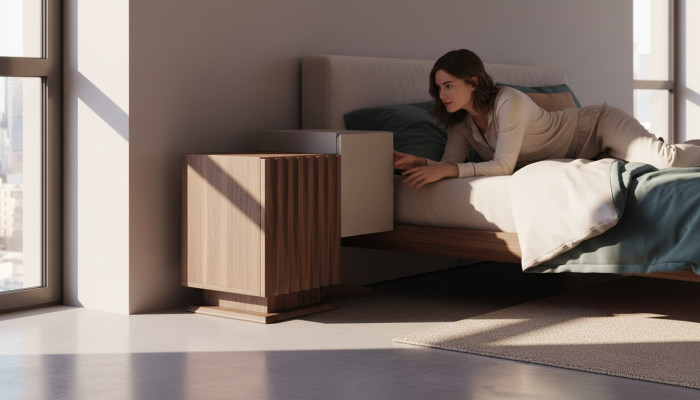 Luxe nachtkastje tafel slaapkamer meubels stijl modern Exclusieve bijzettafel.