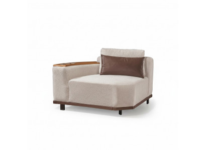 Beige modulaire bank ontwerper hoekbanken woonkamer luxe gestoffeerde banken