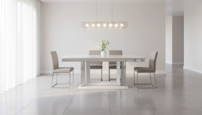 Exclusieve designer eettafel moderne meubels in eetkamer Witte tafel 200x100