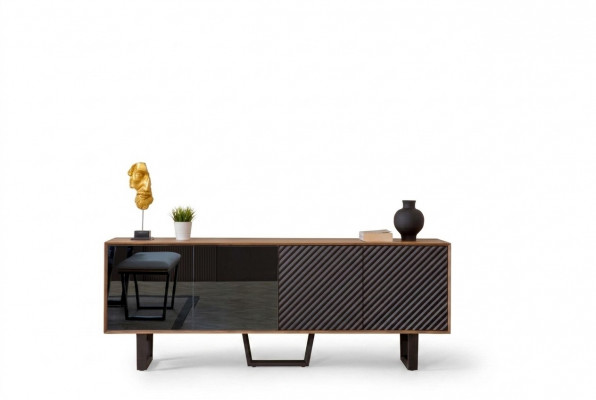 Designer eetkamerset 4-delig dressoir met 3 spiegels Moderne stijl nieuw