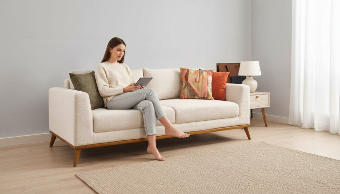 Stijlvolle bank 3-zits design meubels woonkamer luxe banken banken 223cm