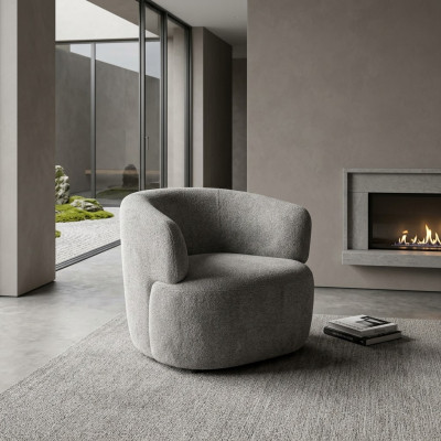 Stijlvolle fauteuil woonkamer Zacht Meubels Grijs Ontwerper Lounge Club Eenpersoons