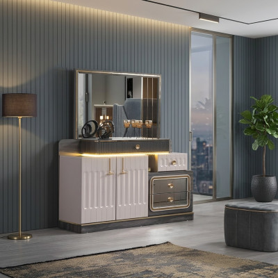 Ladenkast Spiegel Luxe Console Dressoir Ontwerp Slaapkamer Laden