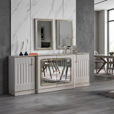 Modern dressoir met 2 spiegels designer luxe woonkamer meubels ladekast