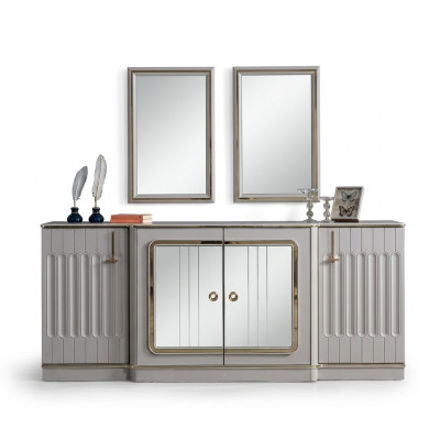 Modern dressoir met 2 spiegels designer luxe woonkamer meubels ladekast