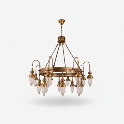 Antieke Stijl Lamp Kroonluchter Ridder Ronde Lampen Plafondlamp