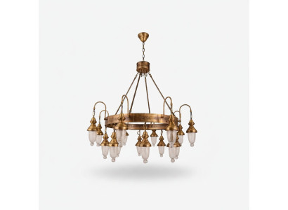 Antieke Stijl Lamp Kroonluchter Ridder Ronde Lampen Plafondlamp