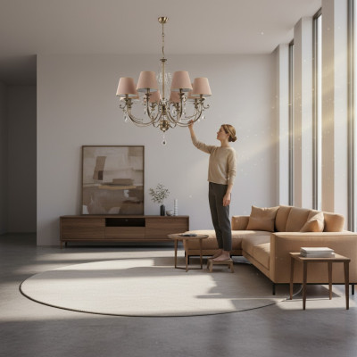 Kroonluchter Verlichting Lampen Hanglamp Plafondlampen met lampenkappen 86x85