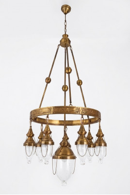 Plafondlamp hanglamp armatuur woonkamer glanzend glas lampen