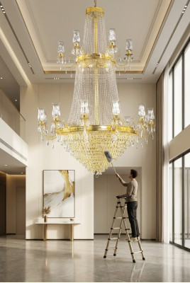 Kroonluchter Lamp xxl MONTAGE Hanglamp Hanglamp Lampen 160x260