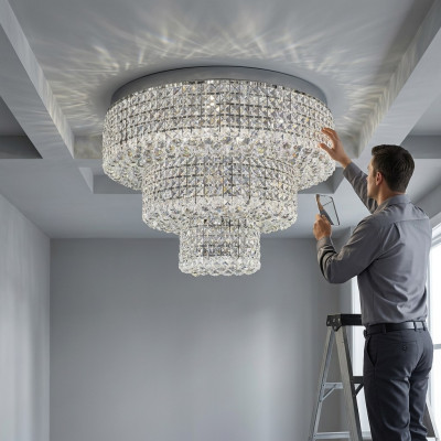Hanglamp Kroonluchter Lamp Kristallamp Plafondlamp Lampen 80x55